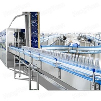 Máquina Embotelladora de Bebidas Eléctrica Automática HY-CGF 8-8-3 con Línea de Producción de Enjuague, Llenado y Sellado de Botellas de Alta Precisión
