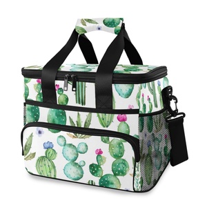 Customized Durable Lunch Cooler Bag Eco-friendly OEM Portable Shopping Bag Food Thermal Insulated Picnic Cooler Bag - Product Image 1