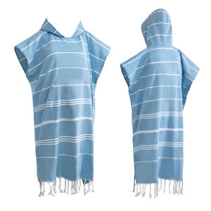 Vente chaude turc serviette de plage à capuche 100% coton livraison directe voyage vacances <span class=keywords><strong>peignoir</strong></span> pour natation Spa <span class=keywords><strong>surf</strong></span> <span class=keywords><strong>Poncho</strong></span> - Product Image 1