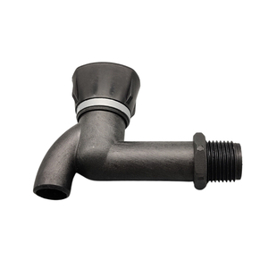 Factory Direct Supply Plastic Bathroom Faucet Black Kitchen Cold Basin Square Cap Faucet - Product Image 1