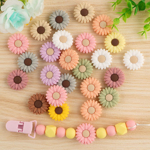 20mm Flower shape silicone <b>beads</b> Jewelry making <b>beads</b> 12 color silicone <b>beads</b> BPA free <b>beads</b> Food grade <b>loose</b> <b>beads</b> - Product Image 5
