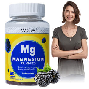 Goma de magnesio y potasio WXW Stock para calma y relajación, goma de magnesio y vitamina, goma de glicinato de magnesio natural - Product Image 1