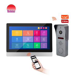 Système de visiophone 2 fils WiFi IP avec sonnette caméra 1080P pour les familles avec fonction d'ouverture de porte - Product Image 1