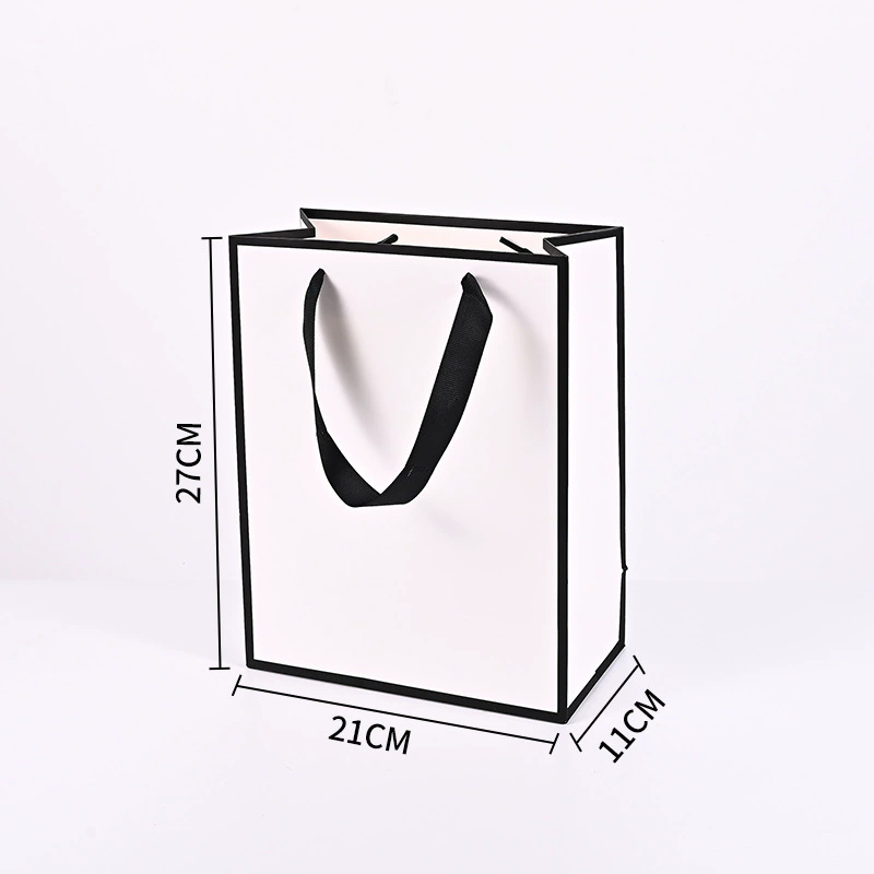 White with black