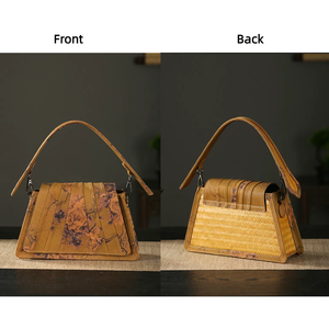 Cao cấp Truyền Thống Trung Quốc phong cách dệt tay tre của phụ nữ Túi Messenger cho mặc hàng ngày tham dự tiệc chiêu đãi đi du lịch - Product Image 1