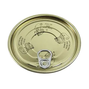 High Quality 307 Tinplate EOE Can Lid Maker From China Easy Open Ends Tin Lids for Food Package tuna easy open lids