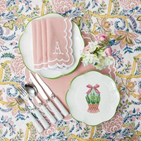 Nappe rectangulaire élégante à imprimé floral Bloc de couverture de printemps Nappe de table imprimée Cadeau de Noël-Chemins de table