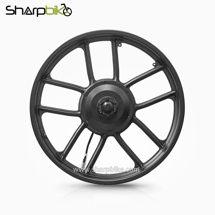24V電動アシスト自転車用 モーター内蔵ホイール　20インチ 20インチ x 3.0 ファットタイヤ電動自転車、350Wリアモーター内蔵