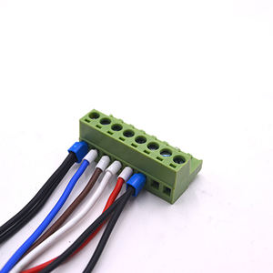 Grüner Klemmen block mit 5,08mm Abstand WJ2EDGK-5.08-8 P 0,5mm 2 Teile der Kabel klimaanlage 8-poliger Adapter-Kabelbaum-Kabel baugruppe - Product Image 4