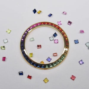 Reloj Mecánico de Lujo de Alta Gama Personalizado con Oro Real de 24K y 18K, Bisel Colorido con Diamantes de Laboratorio y Moissanita, Automático para Hombre - Product Image 6