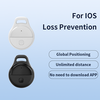 Pelacak Bluetooth Portabel Kompatibel dengan Find My iOS, GPS Anti Hilang untuk Kunci Mobil, Hewan Peliharaan, Dompet, dan Koper