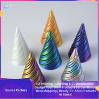 Jouet anti-stress en forme de cône spiralé imprimé en 3D, Pyramide anti-stress impossible, best-seller 2026, Décoration de bureau esthétique, Personnalisable