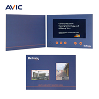 Brochure vidéo LCD personnalisée OEM, carte de vœux vidéo pour invitation de mariage, cadeau d'anniversaire