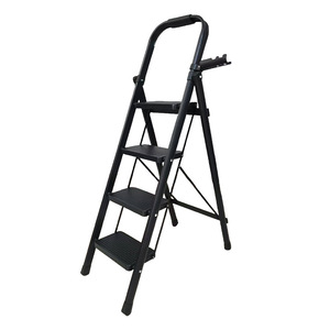 Échelle pliante à 6 marches en acier au carbone épaissi, rétractable, multi-usages, robuste et évolutrice, pour usage intérieur et extérieur - Product Image 5