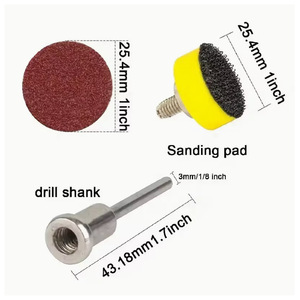 Tampons de polissage de 1 pouce, grains 80, 320, 1000, 2000, 3000 pour meuleuse et polisseuse - Product Image 2