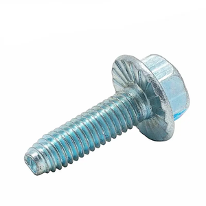 Pernos hexagonales con brida GR5 de acero al carbono zincado, rosca gruesa DIN6921, para ruedas de vehículos y fijaciones automotrices - Product Image 2
