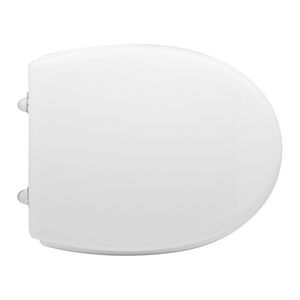 Asiento de Inodoro para WC Delta Euro Shape 4, Blanco, 50.5 cm de Largo, 37.5 cm de Ancho - Product Image 1