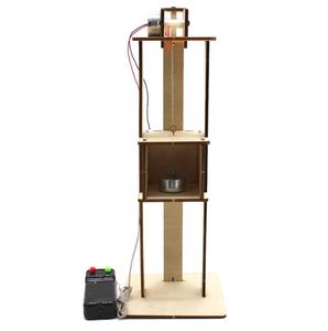 Elevador de Escalera Manual para Experimentos Científicos de Estudiantes de <span class=keywords><strong>Primaria</strong></span> y Secundaria, Tecnología de Ensamblaje Eléctrico, Pequeño Kit Educativo de Bricolaje de Madera - Product Image 3