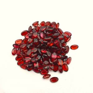 Piedras Preciosas Sueltas de Granate Rojo Natural, Corte Oval Facetado, 6x8 mm, Piedra de Granate de Corte Oval para Joyería, Precio al por Mayor por Quilate - Product Image 5