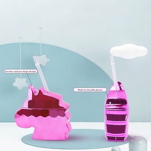 2023 10oz New Style Hot Selling 300 <strong>ml</strong> Plastic <strong>unicorn</strong> Cup <strong>unicorn</strong> Shape Plastic <strong>Bottle</strong> Drink Cups With Straw Kid Plastic Cup - Product Image 5
