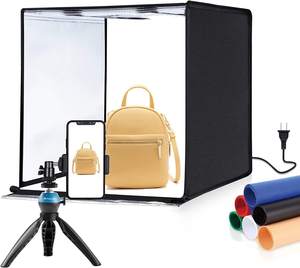 Fotografieausrüstung 40cmx40x40cm Puluz <span class=keywords><strong>Studio</strong></span> Faltbares Tragbares Fotostudio mit 6 Farbigen Hintergründen - Product Image 4