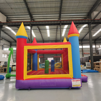 Château gonflable de qualité commerciale avec toboggan pour location événementielle, château de saut extérieur pour enfants, divertissement en plein air