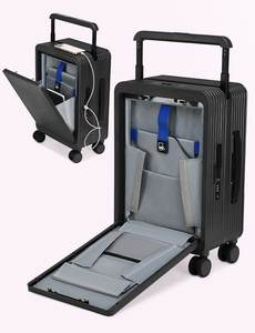 กระเป๋าเดินทางแบบแข็งเปิดด้านหน้า ความจุขนาดใหญ่ - 20/24 นิ้ว มีสินค้าในสต็อก ช่องชาร์จ USB สำหรับการเดินทางเพื่อธุรกิจ - Product Image 2