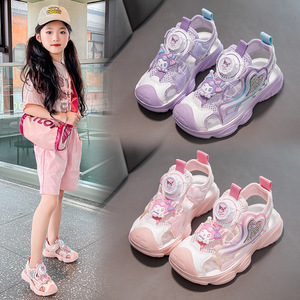 <span class=keywords><strong>Scarpe</strong></span> da Spiaggia per <span class=keywords><strong>Bambini</strong></span> con Punta Chiusa, Antiscivolo, con Bottone Rotante, Motivo Cartoon, Stile Coreano alla Moda, Modello Principessa - Product Image 1