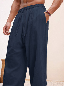 <span class=keywords><strong>M</strong></span>ù<span class=keywords><strong>a</strong></span> Hè 2025 Unisex Linen Áo Sơ Mi Thiết Lập Giản Dị Thoải <span class=keywords><strong>M</strong></span>ái Phù Hợp Với Thoáng Khí Tự Nhiên Vải Phù Hợp Với Trang Phục Cho Loungewear (S-XXL) - Product Image 4