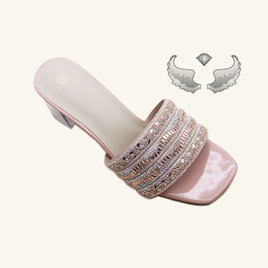 Sandalias de Tacón Alto para Mujer, Ligeras, Estilo Playa, con Punta Abierta y Brillantes - Product Image 5