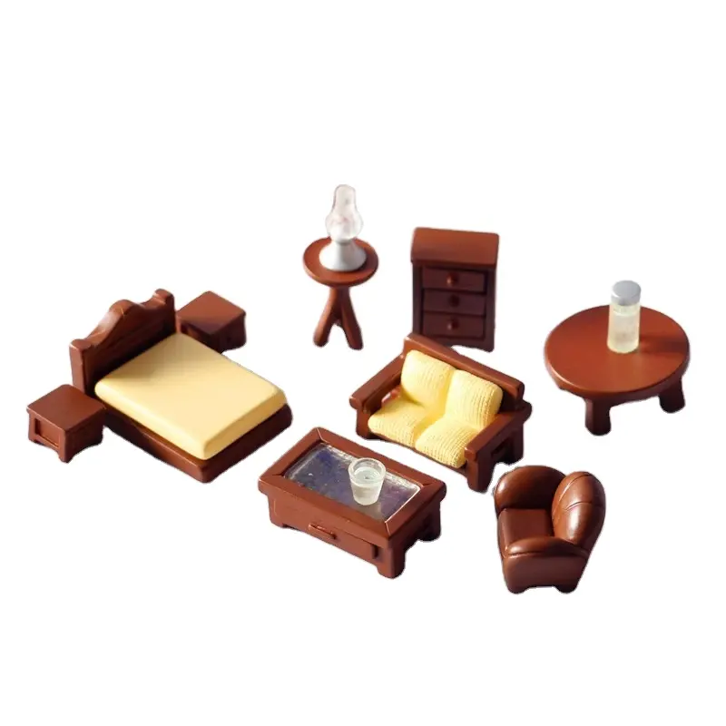 Maison de poupée en bois pour enfants, meubles de miniature, jouet, offre spéciale