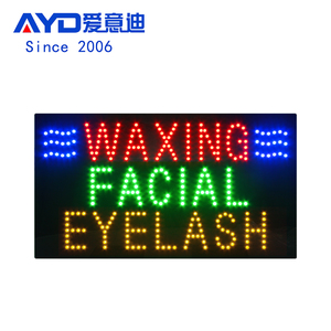 แผงขนตาปลอมแบบ LED ติดป้ายไฟ LED สำหรับ<span class=keywords><strong>ร้าน</strong></span>เสริมความงาม17*31นิ้ว - Product Image 1