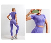 Ensemble de Yoga 5 pièces sans couture pour femmes, vêtements de Fitness, de haute qualité, couleur personnalisée