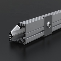 L028 LED Canal 45 Coin Monté, Éclairage de Bande de Canal En Aluminium MENÉ PAR Lumière D'angle De Profil/