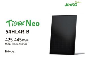 JINKO โมดูลแสงอาทิตย์ชนิด N สีดำทั้งหมด JINKO MONO แผงเซลล์แสงอาทิตย์420W 425W 430W เสือนีโอสีดำเต็มรูปแบบใหม่สำหรับตลาด EU - Product Image 2