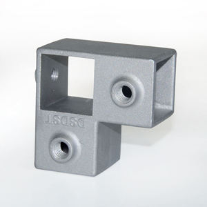 Abrazadera de tubo de esquina cuadrada Aluminio 90 grados Conector de codo de <span class=keywords><strong>2</strong></span> vías Junta de tubería cuadrada - Product Image 4