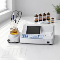 Titreur Coulométrique Karl Fischer pour l'analyse de l'humidité, norme ASTM D6304, analyseur de teneur en eau en PPM pour huile de transformateur, équipement de micro-test