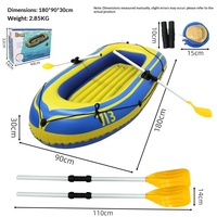 Kayak gonflable en PVC écologique pour 2 personnes, 4m, avec pagaie, pour la pêche, le rafting et les excursions sur le lac