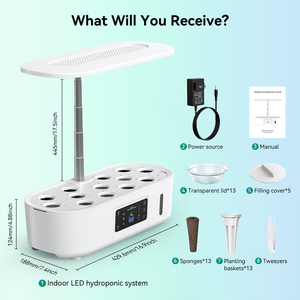 13 Pods Smart Garden Sistema de jardín interior Sistema de cultivo hidropónico Led Kit de cultivo hidropónico Función de temporizador incorporada - Product Image 6