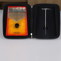 GECKO Kalimba K17M Kalimba penjualan terbaik 17 kunci C nada Kalimba dukungan Logo kustom kayu mahoni Piano jempol Kalimba