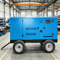 Générateur diesel silencieux triphasé Easy Move 30KW-50KW pour usage domestique, alimentation électrique portable, vente en gros