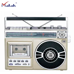 RX-300BT Retro Style radio cassette recorder AM/FM Built-In speaker Fm portable radio cassette recorder