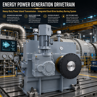 Boîte de vitesses haute vitesse robuste sur mesure pour compresseur de centrale à turbine à gaz