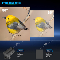 HP330 UHD 1080P 4K 60FPS Android 11 H713 CPU 380 ANSI Wifi6 Smart Projector avec 2 + 16G