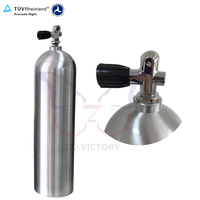 Cilindro de Buceo Compuesto de Aluminio 6061 de Fábrica ZX con Válvula Opcional, Protector de Tanque y Pintura Personalizada al por Mayor