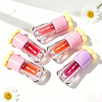 Huile à lèvres hydratante personnalisée avec logo, extrait de cerise, non collante ni grasse, effet gelée, transparente, haute brillance, soin des lèvres végétalien et lussif
