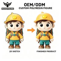Figurines de collection 3D personnalisées en résine, modèles militaires de dessins animés, jouets en vinyle ODM pour la décoration de modèles
