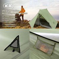 Tente de randonnée ultralégère Kawagebo Kamp (KK) 1,6 kg / 3,5 lb en tissu polyester 210T PU3000 pour 2 personnes