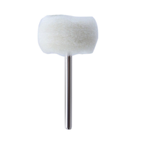 Tête de ponçage en feutre, roue abrasive de polissage, brosse miniature en coton avec tige de 3 mm