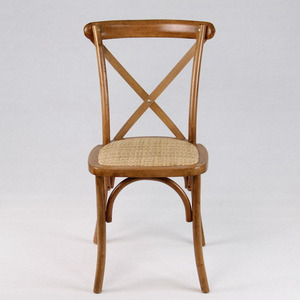 Sedie da pranzo in legno di Rattan per soggiorno mobili da giardino decorazione di nozze X sedia a croce posteriore - Product Image 4